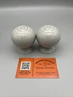Fiestaware Pearl Gray Circa 1999-2001 Shakers  HLC Homer Laughlin WV USA @@@@@@@