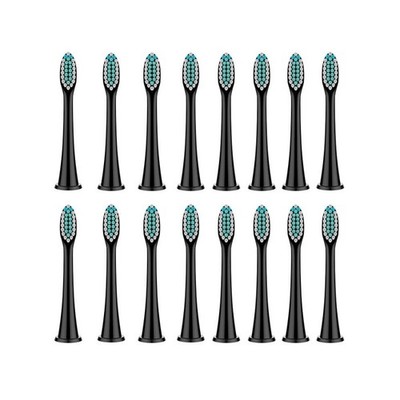 Replacement Toothbrush Heads Compatible with Phillips Sonicare Snap-on 4/16 BLK