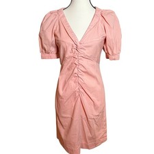 Rebecca Taylor La Vie Peachy Pink Sheath Dress Women’s Size S Cotton Linen NWOT