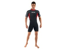 SEAC MUTA SHORT SNORKELING UOMO  1-39  RELAX MAN 2.2 MM BLACK/RED