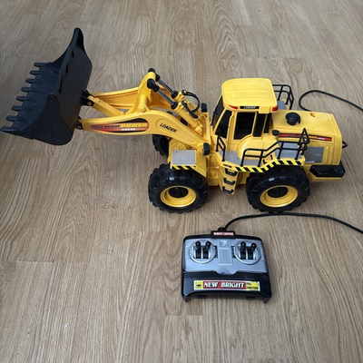 #ad New Bright Power Horse Front Loader Construction Toy Vehicle Remote 1997 $100.63