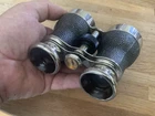 Vintage Chevalier Paris binoculars integrated compass Galilean field glass