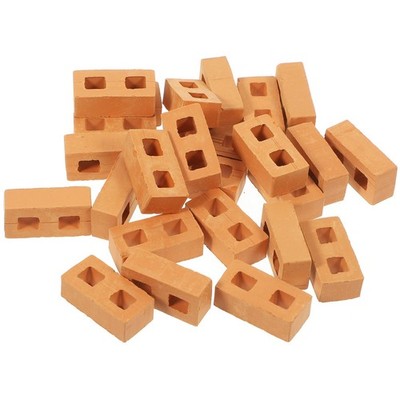 30 Pcs Kinder-diy-ziegelstein Miniatur-mauerziegel Ziegelspielzeug