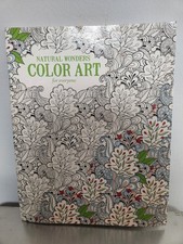 Natural Wonders Color Art For Everyone Adult Coloring Book Leisure Arts 2015 VG