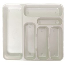 Large Cutlery Tray Plastic Kitchen Organiser Holder Drawer Insert Tidy Storage