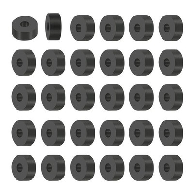50 Pcs 0.2''ID x 0.8''OD x 0.3''T Multi Purpose Rubber Spacer