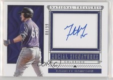 2019 Panini National Treasures Social Signatures 8/99 Garrett Hampson Auto h3a