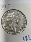 1939D Walking Liberty Silver Half Dollar UNC