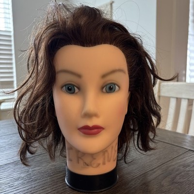 Burmax Debra Human Hair Mannequin Head Cosmetology Hairdressing Stylist