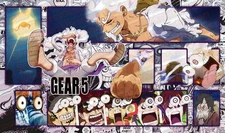 One Piece Luffy Gear 5 Playmat (Anime Version) Gaming Desk Mat Playmat Mousepad