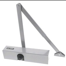 Briton Overhead Door Closer Fire Rated 2003V Silver Adjustable Max 80 kg