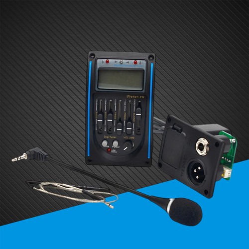 5 Band Gitarre Equalizer Akustik Vorverstärker EQ Piezo Tonabnehmer Verstärker Tuner LCD Mi9B - Bild 12 von 16
