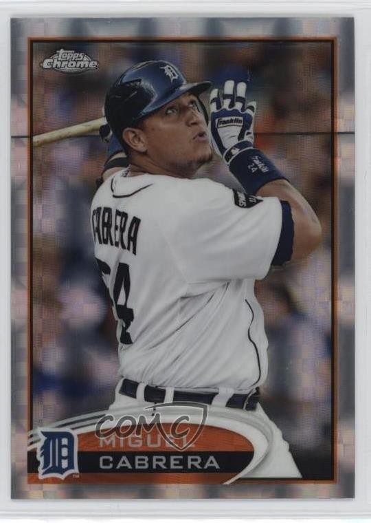 2012 Topps Chrome X-Fractor Miguel Cabrera #130 0uf1