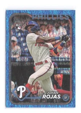2024 Topps Johan Rojas #/999 Blue Holofoil Parallel Rookie SP RC 209 Phillies