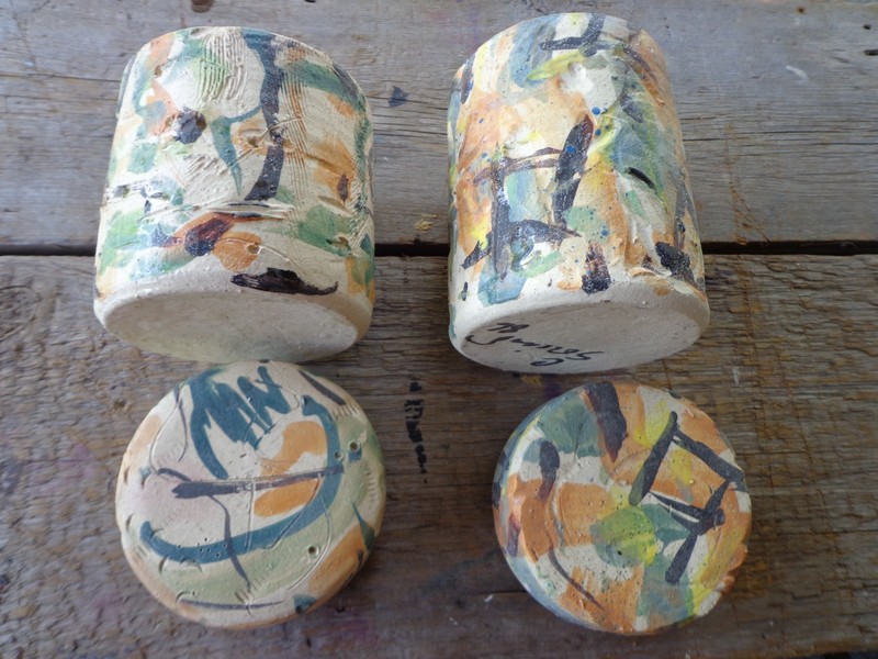 Santa Fe art Pottery 2 pieces New Mexico