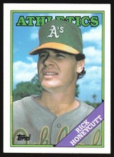 1988 Topps Rick Honeycutt #641 Oakland Athletics