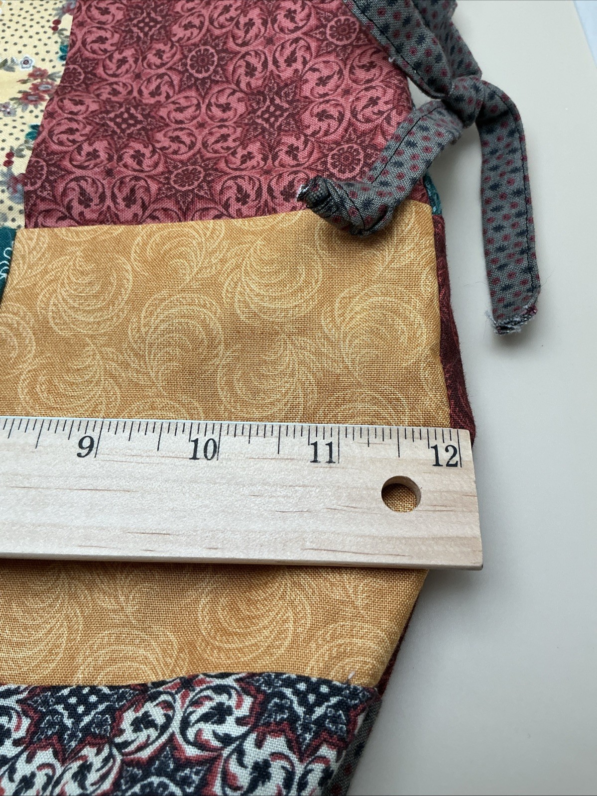 Boho Drawstring Quilted Patchwork Handmade Cotton… - image 6