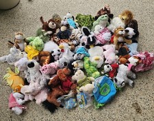 Ganz Webkinz Plush Stuffed Animals Lot of 50 With Used Codes  Accessories