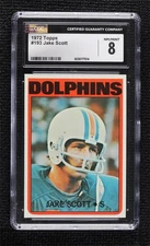1972 Topps Jake Scott #193 CGC 8