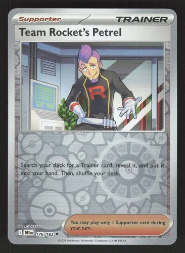 Team Rocket's Petrel 176/182 Reverse Holo SV10: Destined Rivals NM