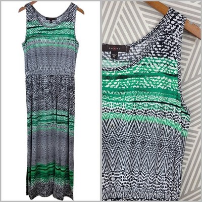 Fever Shirt Dress Maxi sundress Size Large Petite long swim cover up beach