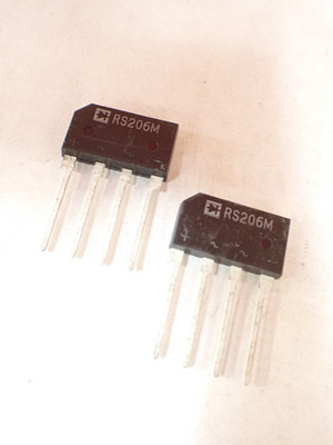 RECTRON RS206M BRÜCKENGLEICHRICHTER 4-PIN 2A 800V UK LAGERBESTAND x10 Stück