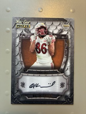 DALTON KINCAID ON CARD AUTO/RC #7/25 2023 Wild Card Matte Brown Weekend Warrior
