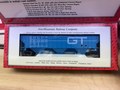 Intermountain Grand Trunk Western 4750 Cu Ft Ribbed Hoppercar GTW #138231 NOS