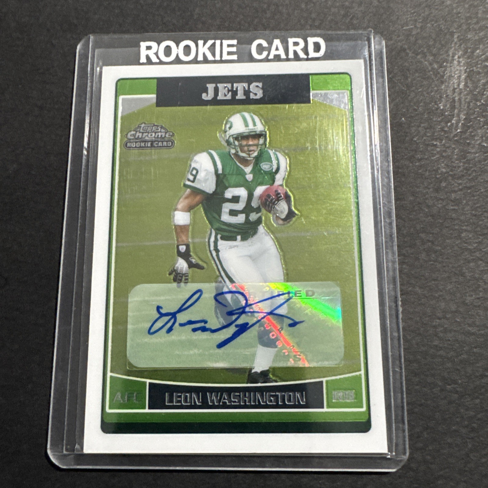 2006 Topps Chrome - Leon Washington #238 Rookie Autographs (AU, RC)