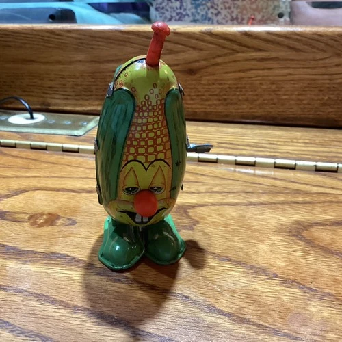 Vintage Working Louis Marx Corkie Corn Walking Windup Toy 1967 Rare Japan