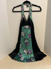 Vintage 1970's "Young Edwardian by Arpeja" Satin Dress Junior Size 5