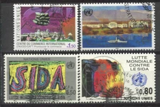 Geneva 1990 Mi. 182-185 Used 100% United Nations UN, ITC