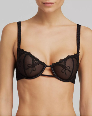 NWT Blush DECEPTION Bra / Panty Set, Lustrous Black