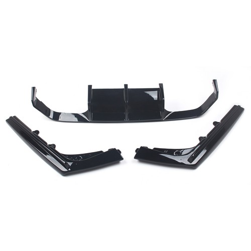For 2015-2020 BMW F80 M3 F82 F83 M4 Rear Bumper Diffuser Gloss Black V Style - Picture 2 of 10