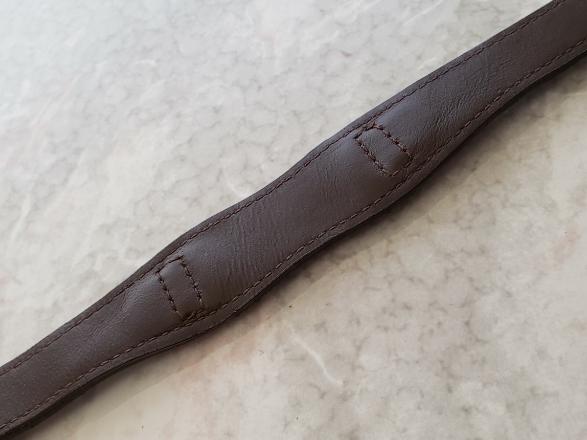 QZ1 NOS 40s THICK QUALITY MILITARY STRAP 18mm WWII BROWN QZ1 NOS 40s THICK QUALITY MILITARY STRAP 18mm WWII BROWN