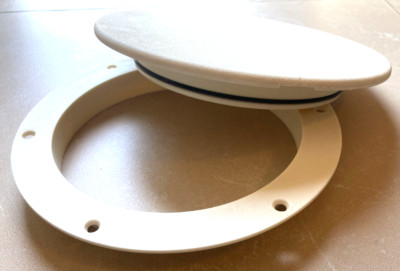 TH Sure-Seal Pry Out Deck Plate Out Diameter 8in Color: Sand Shell - DPP-6-3-DP