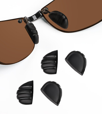 #ad Black Replacement Nose Pads for Maui Jim Sandy Beach MJ408 Non Slip Nose Pieces $14.42