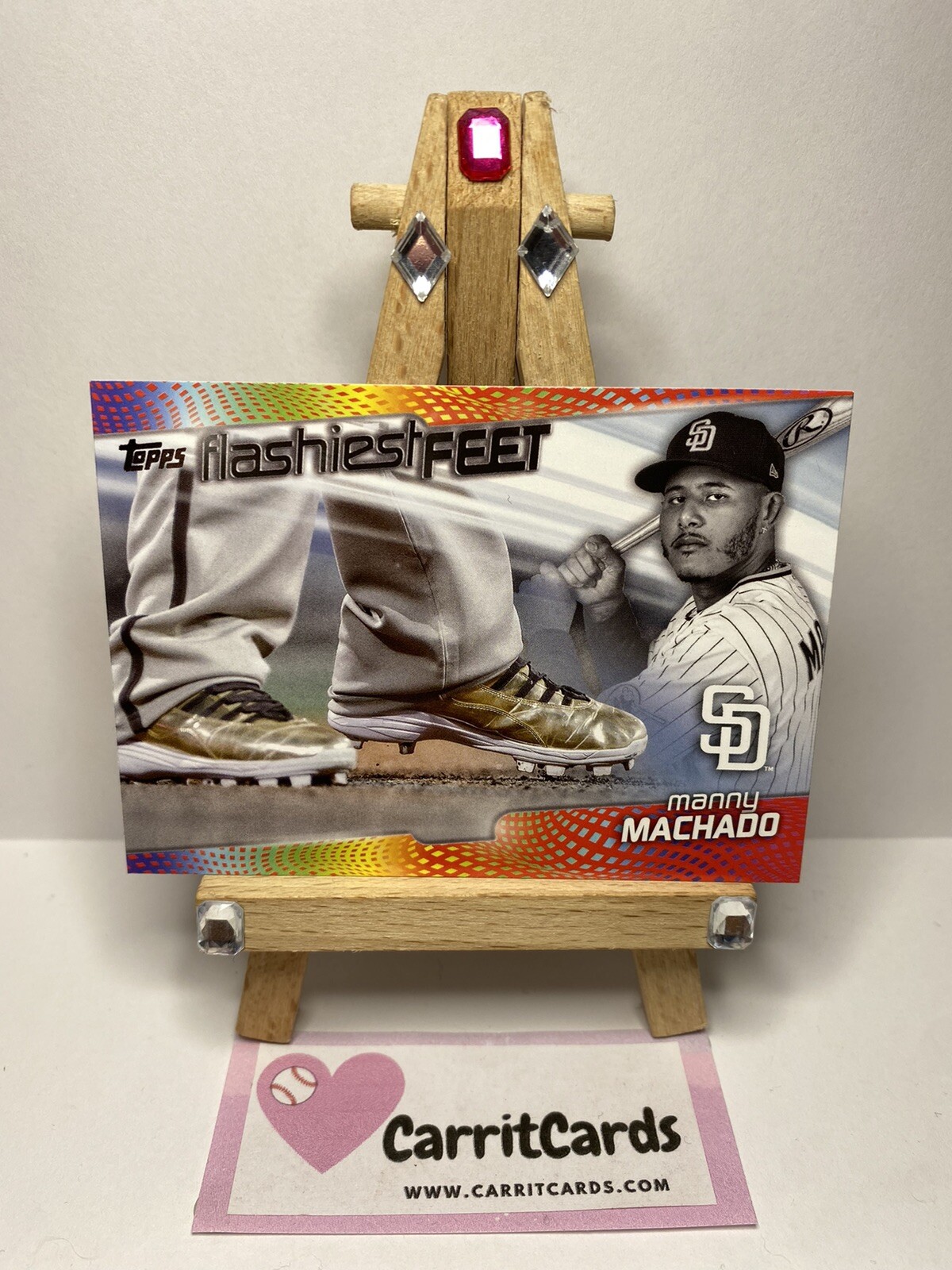 MANNY MACHADO 2022 Topps Series 1 Flashiest Feet #FF-3 Sand Diego Padres