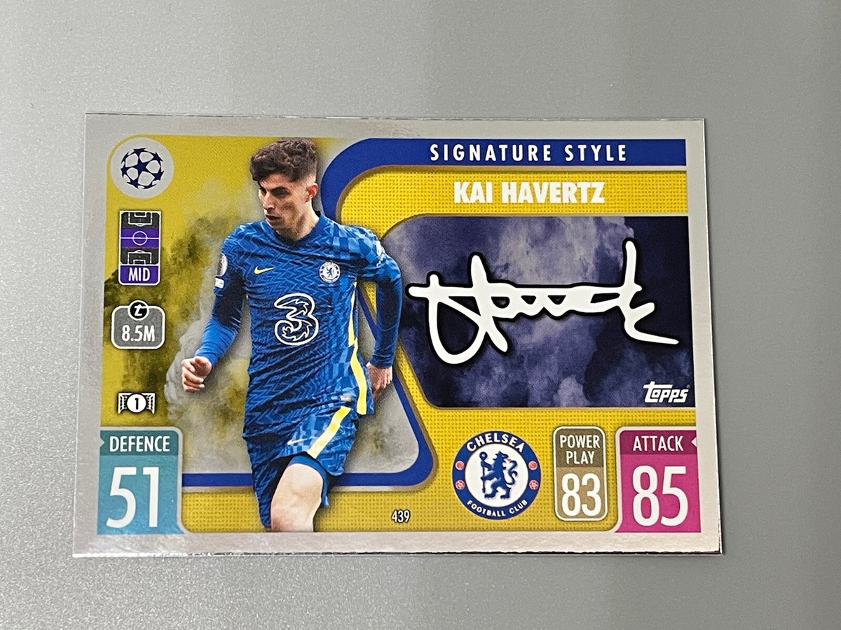 Kai Havertz 2021-22 Topps Match Attax UCL Europa Signature