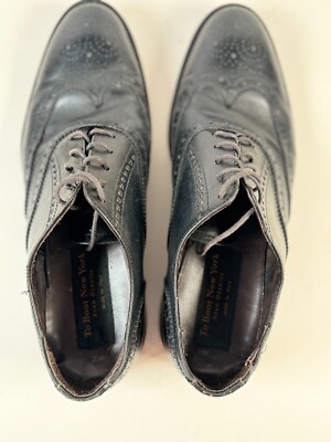To Boot New York Mens Shoes Black Leather Oxford Brogues  display picture 3