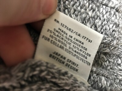 囧ページ SUPERDRY MEN'S HIGH NECK KNIT ZIPPED CARDIGAN GRAY SWEATER MEDIUM