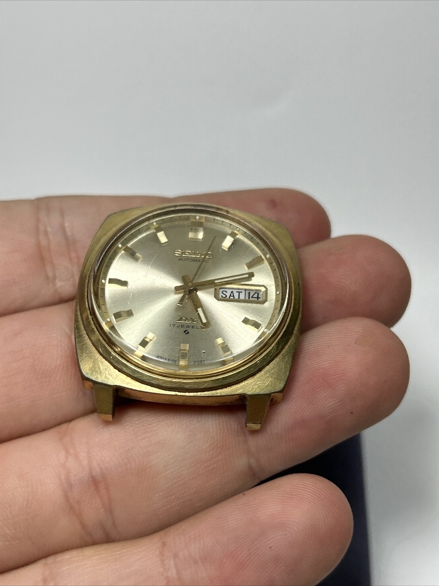 Vintage Seiko DX Automatic 6106-7097 17j Day Date Watch- Runs! | eBay