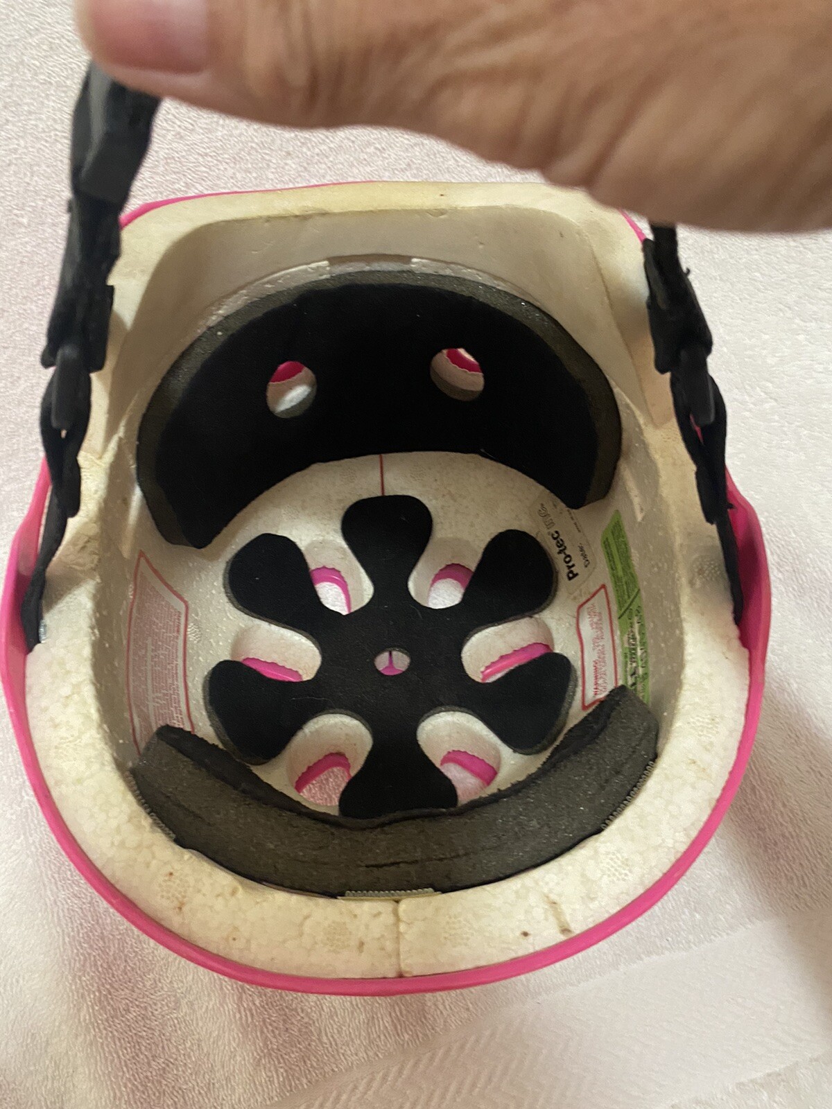Bubble Gum Pink 80s Pro-tec pro-x Skateboard Skate BMX Helmet Made in USA Youth