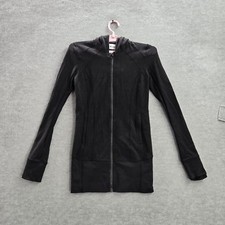 Lululemon Women Activewear Jacket 4 Black Daily Practice Hooded Thumbholes
