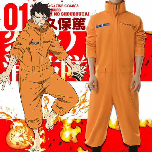 Anime Fire Force Shinra Kusakabe Cosplay Costume Halloween Eighth Fire  Brigade Firemen Uniform Jumpsuit for Men And Women,Men,M: Buy Online at  Best Price in UAE 