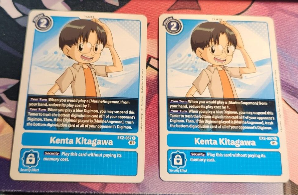 x2 Digimon Digital Hazard KENTA KITAGAWA EX2-057 Blue Uncommon