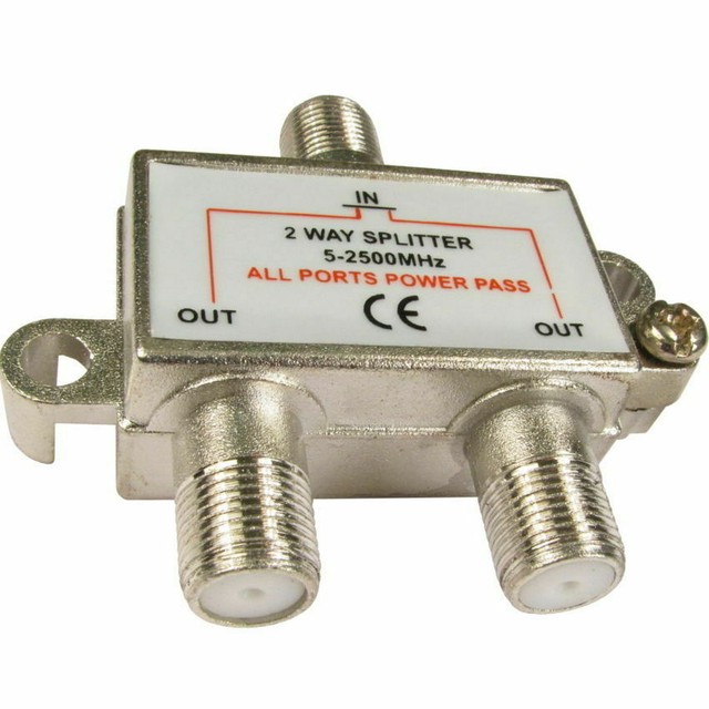 2 Way TV Satellite Cable Splitter for Sky Virgin Media Freesat OPENBOX Cables for sale online eBay