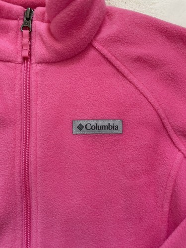 Columbia Youth Girls Pink Fleece Zip Up jacket, 14/16 - Picture 2 of 12