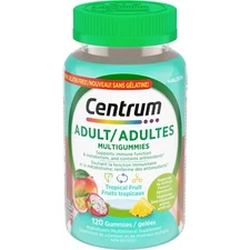 Centrum Adult MultiGummies Tropical Fruit Multivitamin Pineapple 120 pcs NEW