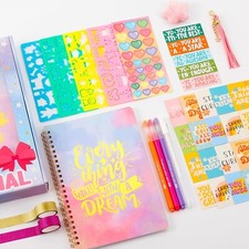 DIY Journal for Girls 45 Pcs DIY Journal Kit for Girls Stationary Set Ages 8-12